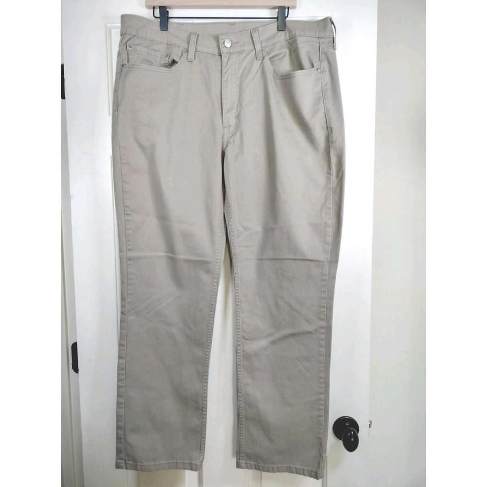 Levi’s 514 Straight Fit Pants Mens‎ 38x32( 30.5) Tan Chino Twill Waterless